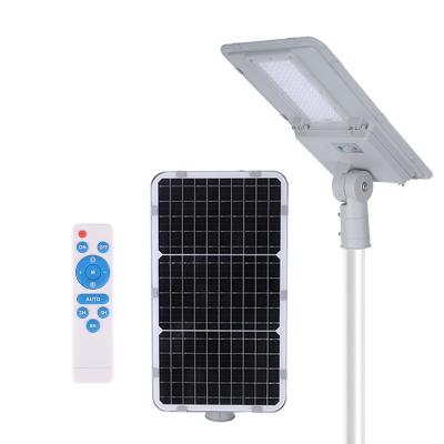 China 100W Ip65 Solar LED Street Light With Auto Dimming Remote Control for sale