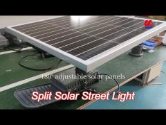 2400lm 15w split solar street light solar panel street lamp  with lifepo4 battery