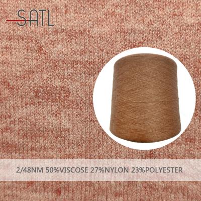 China Basic Cheap Price High Quality Twisted Viscous Polyester 2/48nm Rayon Thread Socks Yarn Nylon Yarn for sale