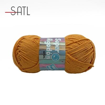 China High Quality Hot Sale 5/8s 100%Cotton 50g/ball Anti-bacteria Yarn For Sweater Crocheting And Baby Hand Knitting for sale