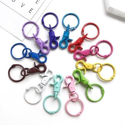 China Colorful Promotion Gift Souvenir Metal Lobster Claw Claws DIY Accessories For Bag Key Chains Connector Jewelry Making for sale