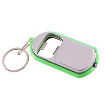 China Gift Promotion Led Key Chain Flashlight With Led Key Chain Light Bottle Opener for sale