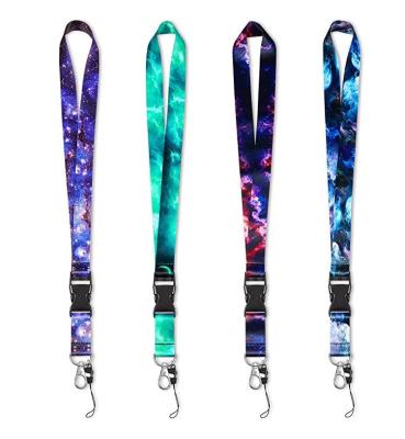 China New Design Logo Dye Sublimation Polyester Keychain Custom Made Lanyard Wholesale Neck Lanyard Flat or Round Lanyard Strap for sale