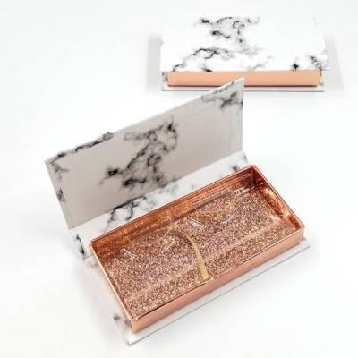 China Long Various Rectangle Natural Eyelash Case Holographic Rectangle Trays Packaging Card for sale