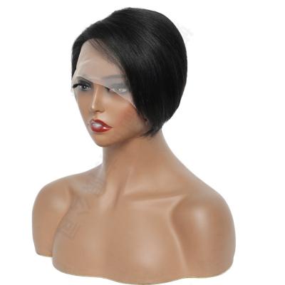 China Straight Short Pixie Cut Hair Lace Wigs for sale