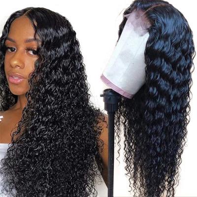 China Wholesale Raw Transparent Lace Wig HD China Deep Wave Wigs 100% Virgin Hair Full Frontal Wig For Black Women for sale