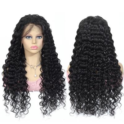 China Transparent Deep Wave HD Pre Lace Wigs 100% Color 13x6 Full Lace Wigs Glueless Virgin Human Hair Human Hair Women's Front Wigs for sale