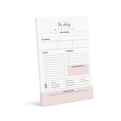 China Loose Leaf MS Free Sample Custom Tear Off Daily Planner Notepad With Logo for sale