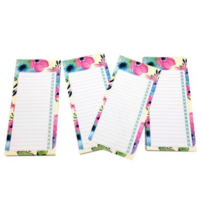 China Custom Printing Loose Leaf MS Shopping List Magnet Notebook Household To Do List Notepads for sale