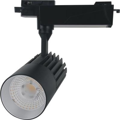 China Modern& ETL design private high efficiency 120lm/w museum track light cri90 black dimmable 20w/30w/35w led track light for sale