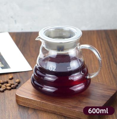 China Durable American Borosilicate Glass Coffee Pot Cloud Jar Hand Jar Heat Resistant Glass Drip-Sharing Set for sale