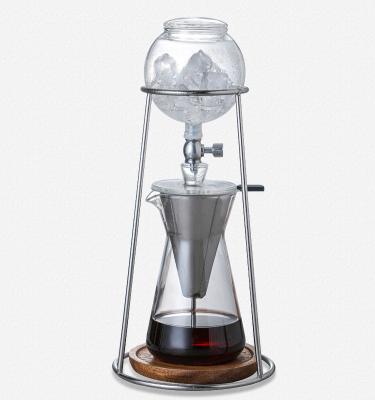 China WITH LID Glass Cold Brew Coffee Pot Set Ice Drip Coffee Pot Hand Brew Coffee Pot 600ML for sale