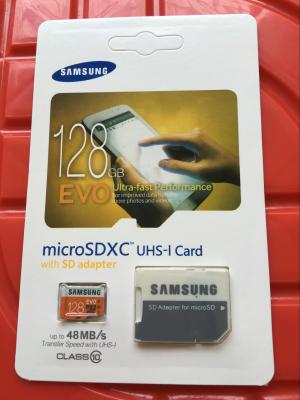 China Original SAMSUNG EVO 128GB Micro SD SDXC MicroSDXC Card Class 10 High Speed for sale