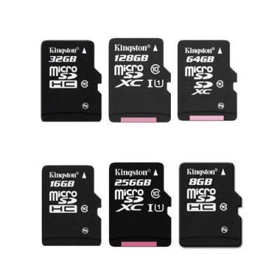 China Kingston 8GB 16GB 32GB 64GB 128GB 256GB Micro SD SDHC Micro SDXC TF lot Class10 for sale