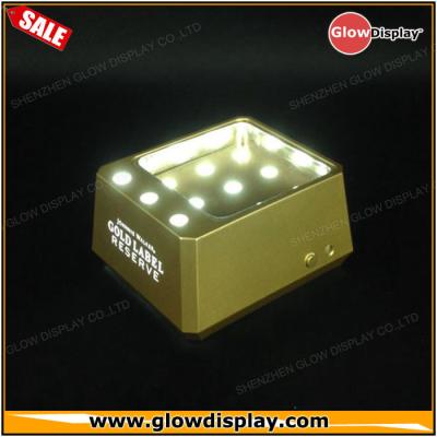 China Johnnie Walker Gold Label Reserve bottle glorifier led light base bottle display for sale