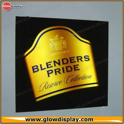 China Blenders Pride Block Out Acrylic Lighted Led Sign Light Box Display for sale