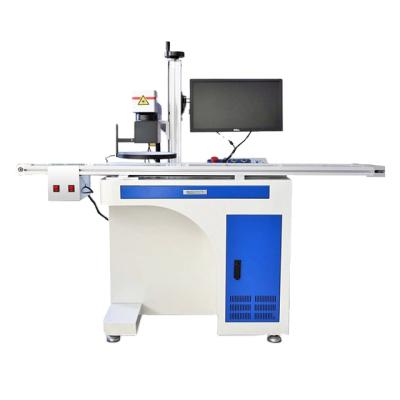 China High Performance 50w Air Cooled Blue White Desktop Color Laser Marking Machine for sale