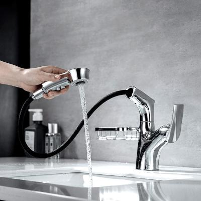 China Faucets Holmine Metered Basin Faucet Brushed Hot And Cold Basin Faucet Basin Faucet Nickel Mixer Tap, Bathroom Hot And Cold Water for sale