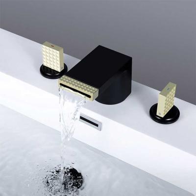 China Faucets Holmine Metered Basin Faucet Brushed Basin Control Foot Pedal Floor Faucet Basin Faucet Nickel Hot and Cold Mixer Tap for sale