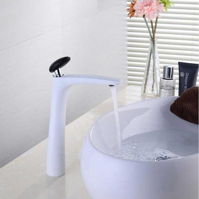 China Metered Faucets Holmine Basin Faucet Brushed Nickel Mixer Tap Hot And Cold Traditional Basin Faucet Basin Faucet for sale