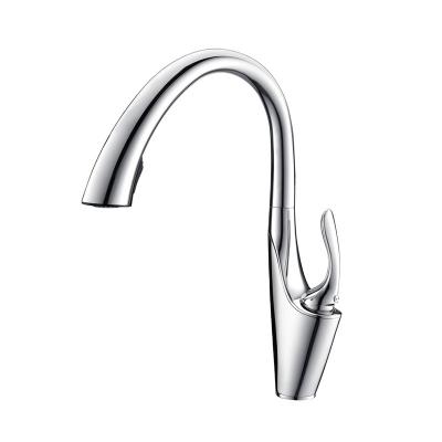 China Modern Holmine New Style Concealed Zinc-sprayed Two Color Kitchen Sink Pull-Down Faucet for sale