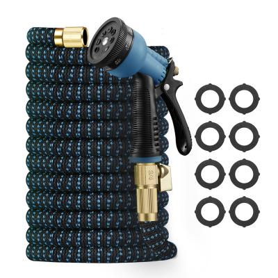 China Factory direct sale 3300D polyester anti-abrasion magic expandable garden hose fittings solid brass water pipe for home and garden for sale