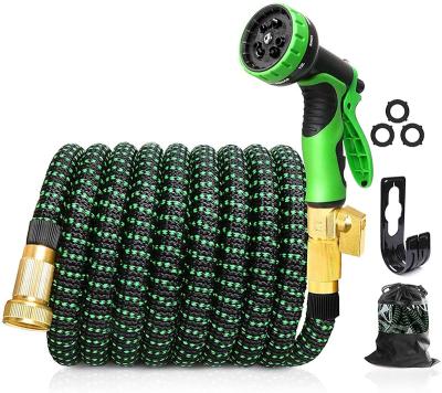 China Latex Improved Leak Proof and Expandable Garden Hose Paird with 10 Function Spray Hose Nozzle, Garden Hose Set for sale