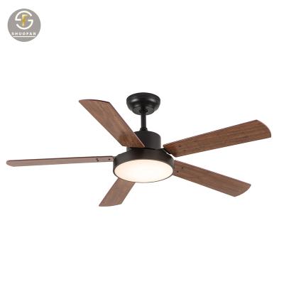 China With 52 Inch Dc Fancy Ceiling Fan Nordic Decorative Light Fan 5 Blades Plywood Ceilling Ceiling Fans for sale