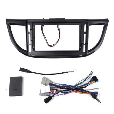 China Car Interior GPS Navigation Panel For Honda CRV 2012-2016 10 Inch Screen 2 Din Android Dash Stereo Panel Frame Radio Fascias for sale