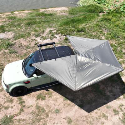 China Carro plegable retráctil Camping Telón de cubierta de sombreado de automóvil independiente 270 grados en venta