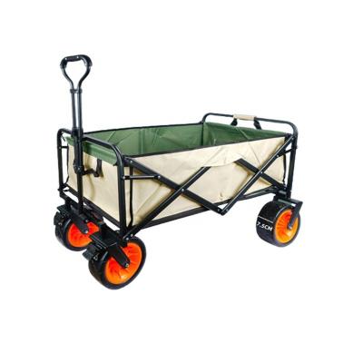 Chine Chariot pliable en acier pour véhicules utilitaires extérieurs Chariot pliable avec roues à vendre