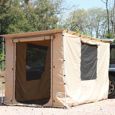 China Tenda de telhado de carro de acampamento PU 2000 Sala de telhado de carro com paredes laterais para mudança ao ar livre à venda