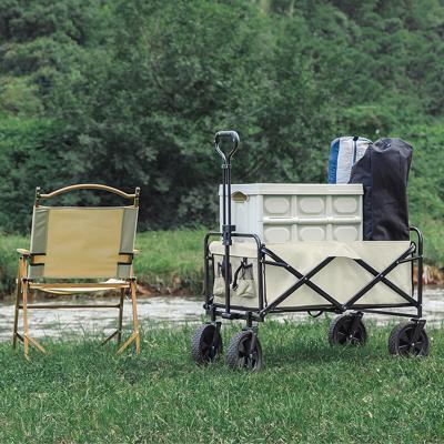 China Double Oxford Cloth Detachable Folding Rolling Cart Outdoor Multifunctional Wagon Cart OEM for sale