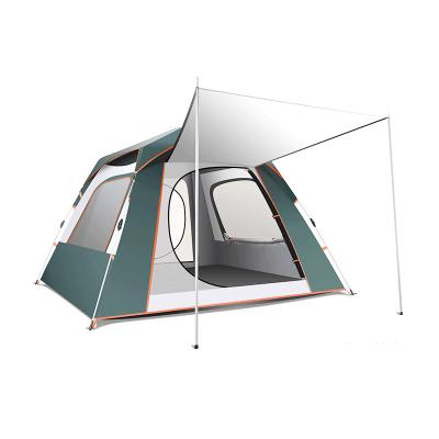 China Large Square 8 Person Camping Tent 190T Polyester Automatic Family Tent 4,5kg à venda