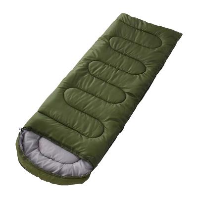 China Warm Weather Sleeping Bag Comfortable Rectangle Sleeping Bag With Hood for sale