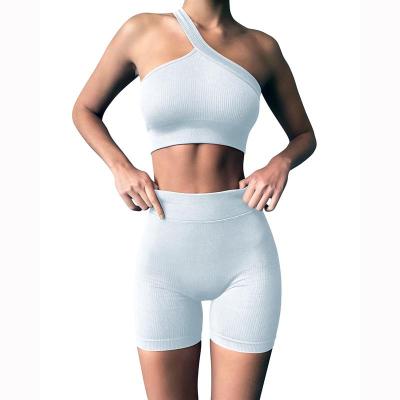 China 2022 New Arrival Breathable Women Shorts Elastic Workout Yoga Wear Gym Yoga Set High Quality Sportswear High Waist for sale