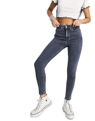 China 2021 Custom Women's Casual Jeans QUICK DRY High Waist Washed Skinny Jeans Ladies All-match Casual Jeans for sale