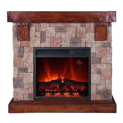 China Europe Indoor MgO Mantel 41 Inch Electric Sand Mills 3d Fireplace Heater for sale