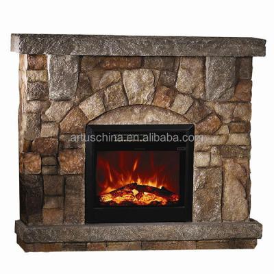 China Polystone Mantel Electric Fireplace EF21101 for sale