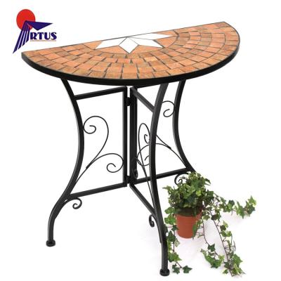 China New Design Furniture Modern Design Mosaic Table Living Room Decorative Coffee Metal Mosaic Side Table for sale