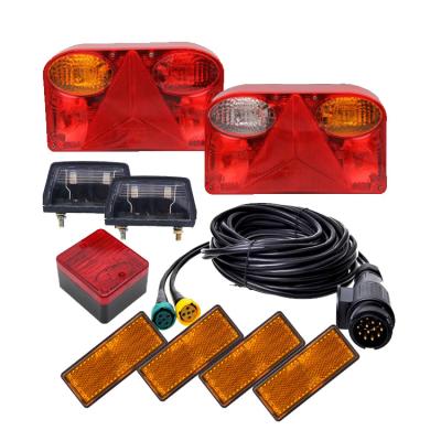 China Reverse Indicator Emark Trailer Light Panel Stop Tail Indictor License Plate Fog Reflector Trailer Lights for sale