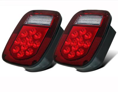 China Stop Tail Light Permit JL JK Replacement Stop Brake Turn Tail Lights For Trailer Truck Boat for sale