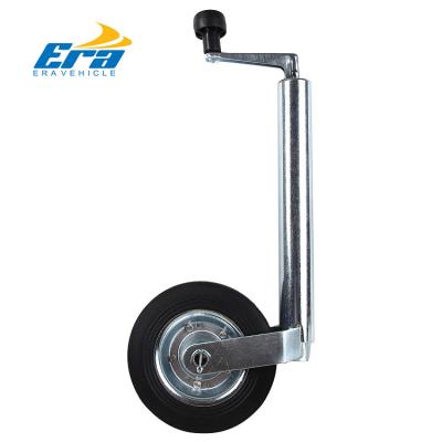 China Cheap Used Trailer Truck Caravan Trailer Jack Jockey Wheel 48mm With Solid Wheel for sale