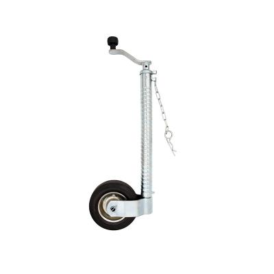 China Eco - Friendly Heavy Duty Caravan And Boat Trailer 48 Mm Ribbed Jockey Wheel With 200x60 Mm Solid Wheel for sale