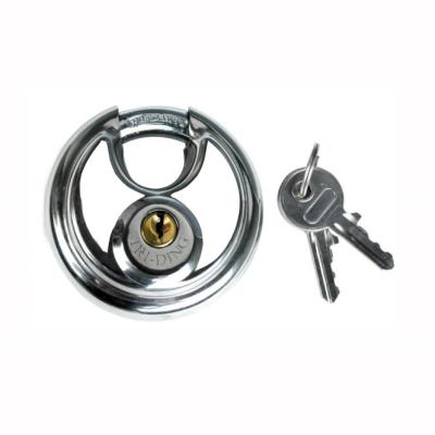 China Diameter 70mm Round Disc Rust Protection Padlock Stainless Anti Theft Padlock Anti Small Padlock for sale