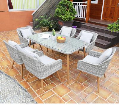 China Modern Outdoor High Quality Outdoor Patio Furniture Patio Chair Set Balcony Pool Patio Wicker Sofa Set Table Chair Cafe Lounge Bar for sale