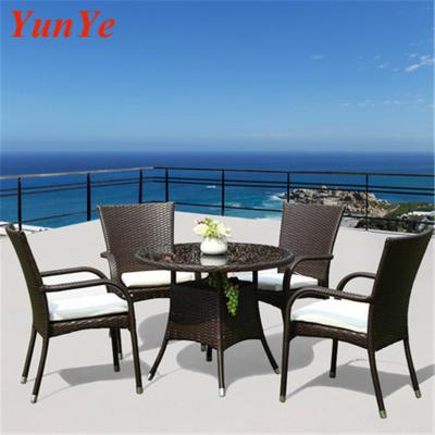 China 2018 New Eco-freindly Outdoor Furniture Garden Furniture Set Table Chair Dining Cafe Time Patio Leisure Hotel Outside Rattan Garden Set for sale