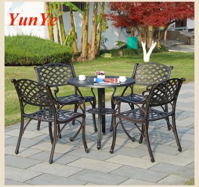 China New line best modern outdoor furniture garden modern patio furniture restaurant patio chair selling wrought iron metal furniture sets for sale