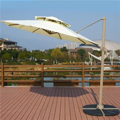 China high quality UV-resistant large outdoor umbrella beach size black and white and other color outdoor furniture umbrella factory for sale