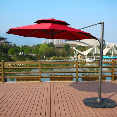 China large size patio garden patio beach furniture high quality outdoor umbrella color UV-resistant outdoor red-pink orange white orange custom factory custom made for sale